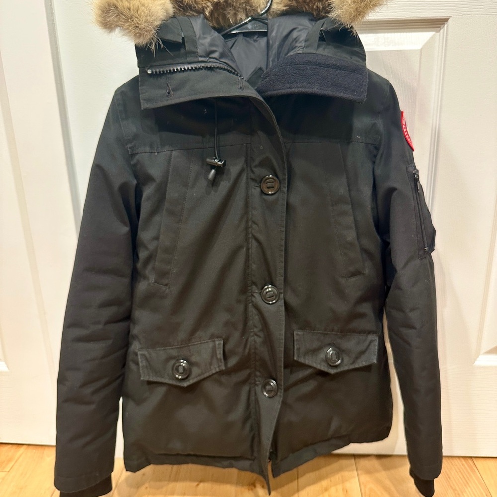 Canada Goose Black Ski Jacket with Fur Hood